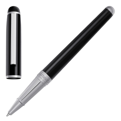 Cerruti rollerball pen leap classic black, , medium