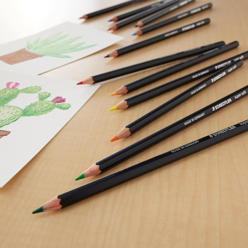 Staedtler 12 super soft coloured pencils, , medium-null