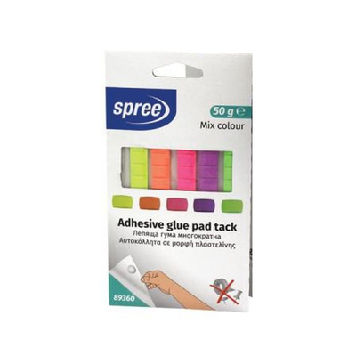 Spree adhesive glue pad mix colour 50g 89360, , medium