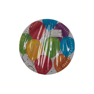 Party plates balloons 6 pcs, , medium