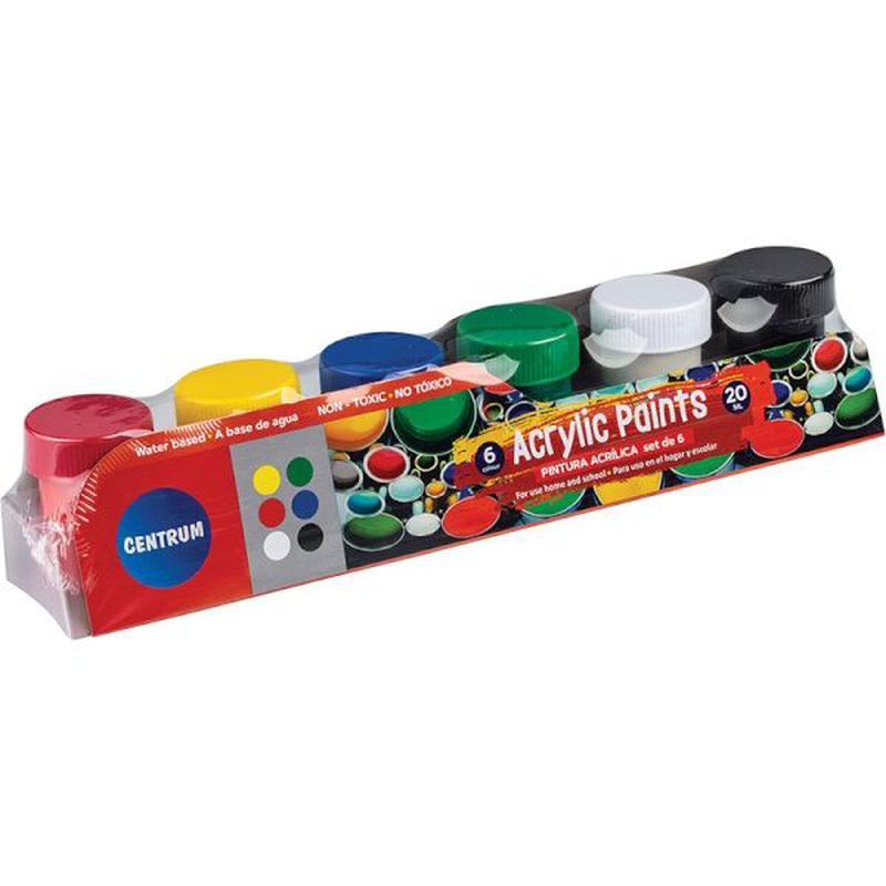 Product image: Acrylic paint 6colors x 20ml centrum, , medium-null