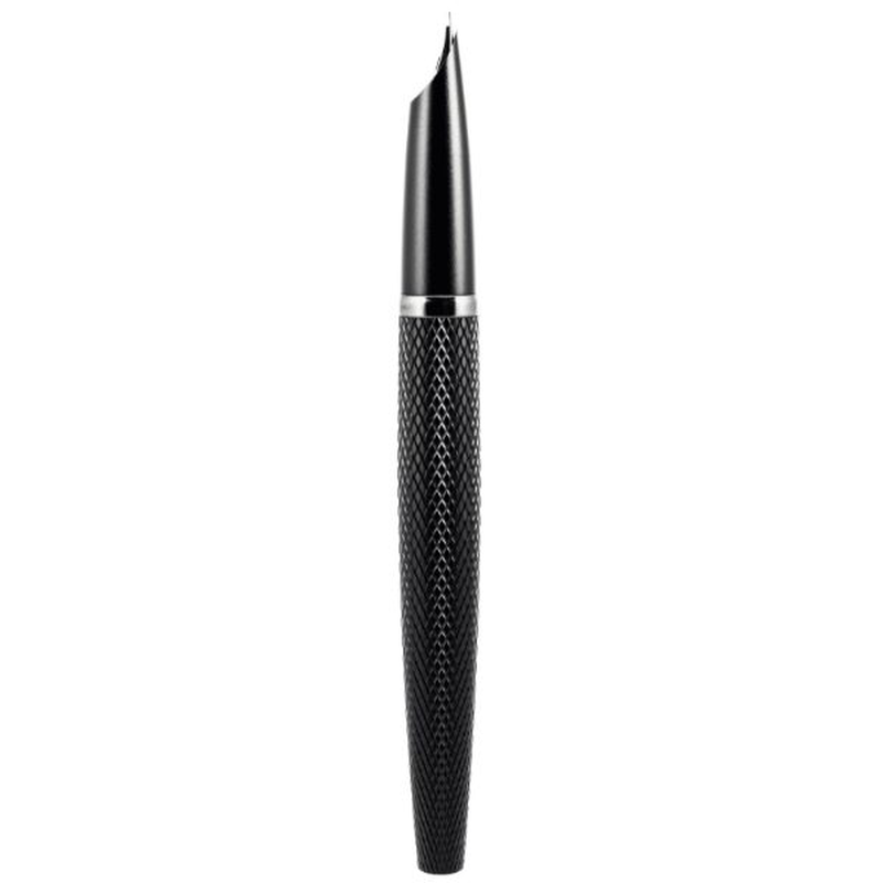 Diplomat fountain pen viper black guilloche f/m, , medium-null