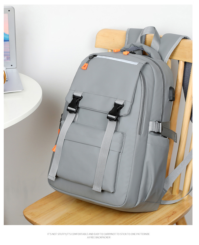 Product image: Urban edge trap backpack grey 15,6" with USB port-null
