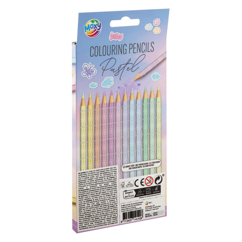 Colored pencils pastel 12 pcs, , medium-null
