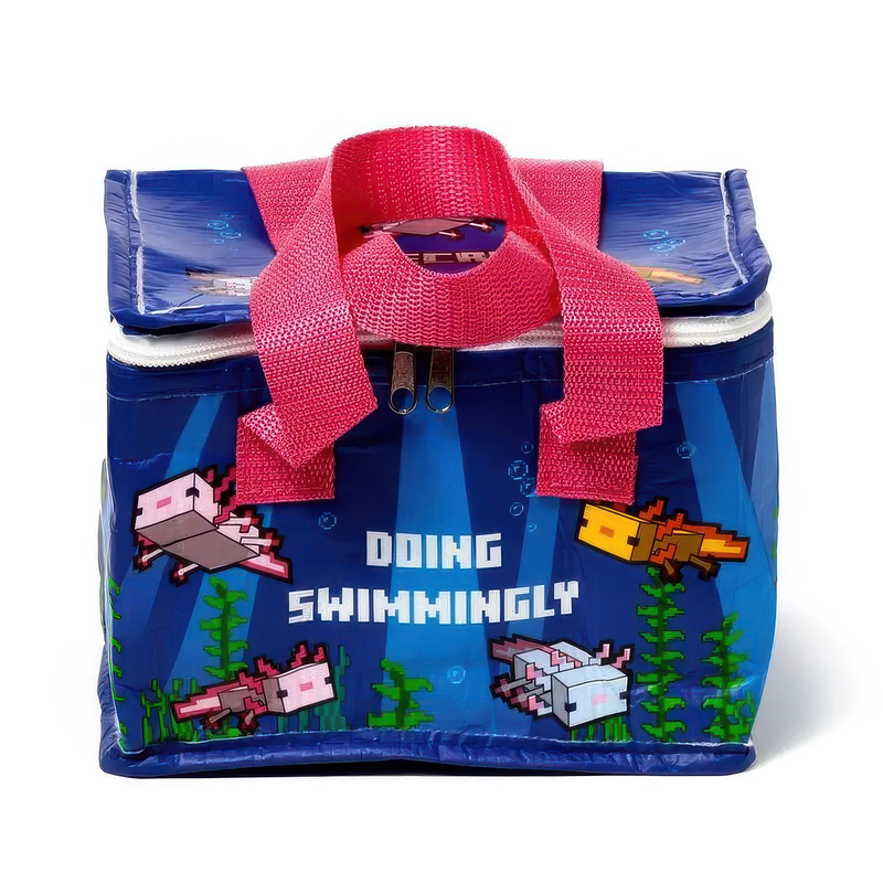 Minecraft axolotl cooler bag, , medium-null
