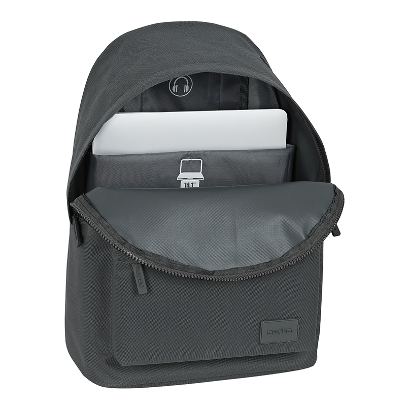 Product image: Laptop backpack 14.1 safta basic grey, , medium-null