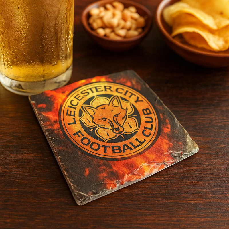 Leicester city fc slate coaster, , medium-null