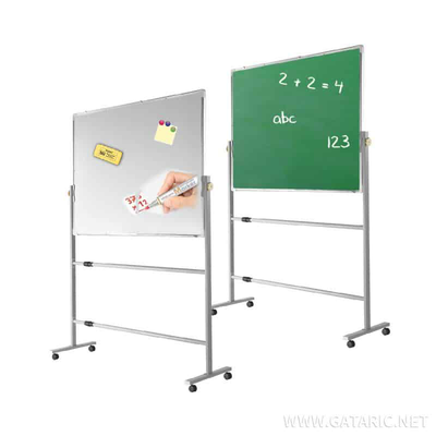 Tto magnetic whiteboard/chalk board 120x120 with aluminium frame 403998, , medium