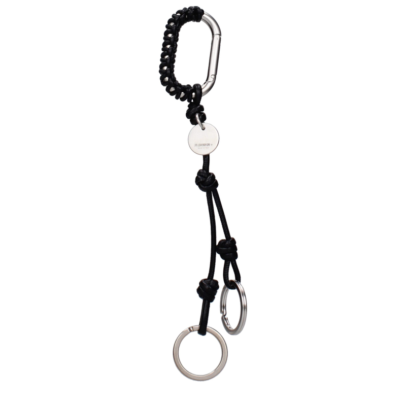 Gray metal keychain-null