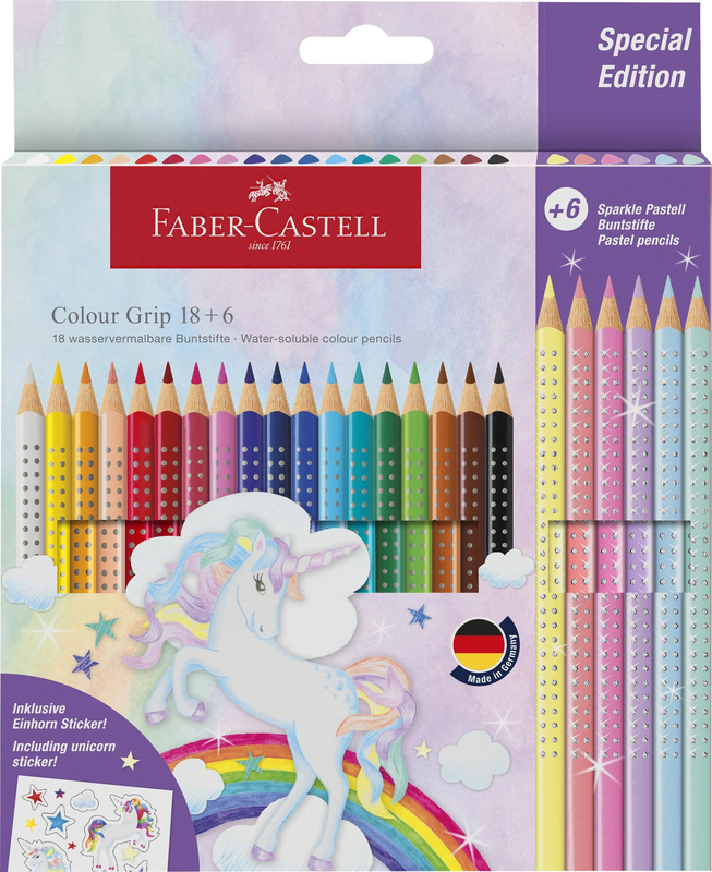 Faber colour grip pencils unicorn 18+6 s, , medium-null