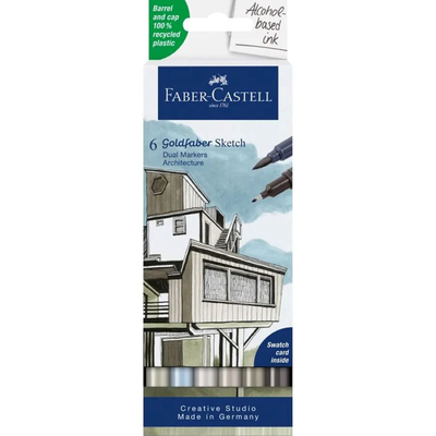 Gofa sketch marker 6ct set, architecture, , medium