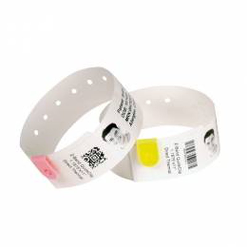 Zebra z-band fun pink wristbands 25x254mm direct thermal 350 per roll 4 rolls 25mm core event wristbands 10012712-5-null