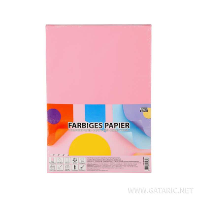 Tto color paper a4 80gr 250sh. 405980 pastel pink, , medium