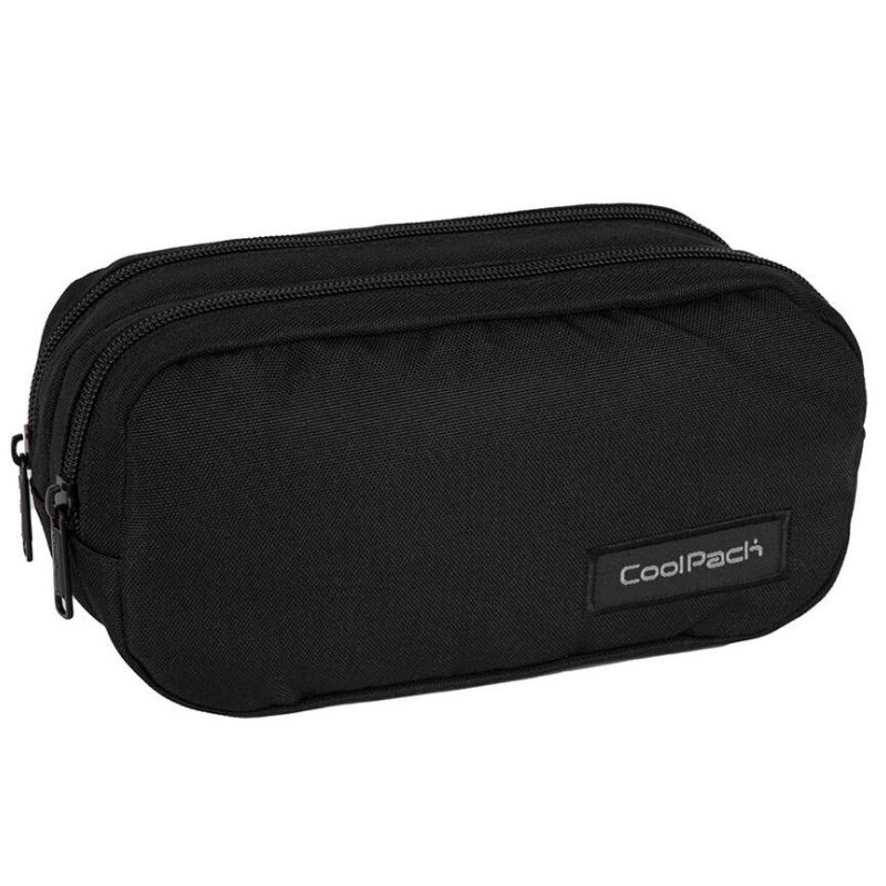 Coolpack - primo two zip pencil case black collection f105877, , medium-null