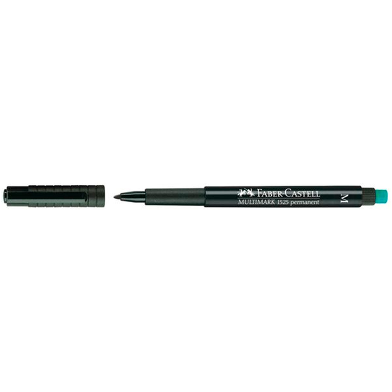 Faber-castell multimark 1523 permanent black super-fine marker, , medium image number null