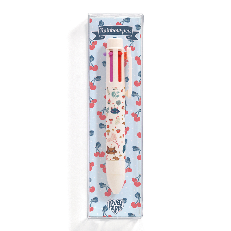 Lovely paper rainbow pens lucille rainbow pen (6 colors), , medium image number null