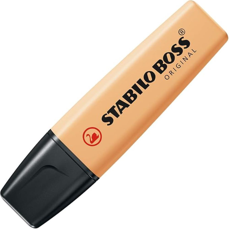 Stabilo boss original pastel highlighter, pale orange, , medium-null