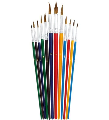 Aquarelle brush set fiorello 12pcs, , medium
