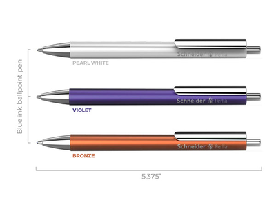 Ballpoint pen perlia white schneider, , medium