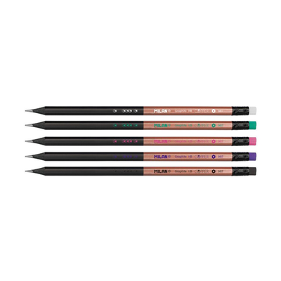 Μολύβι γραφίτη hb με γόμα copper series - milan, , medium