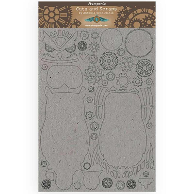 Greyboard a4 sir vagabond owl - stamperia, , medium