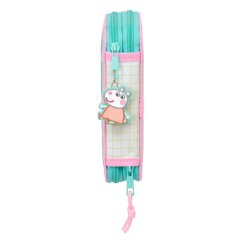 Product image: Safta double zip pencil case 29pcs peppa pig 12.5x19.5x4cm, , medium-null