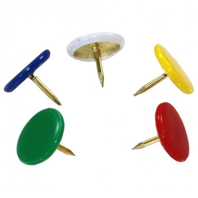 Thumb pins assorted colour (pack of 100pcs), , medium