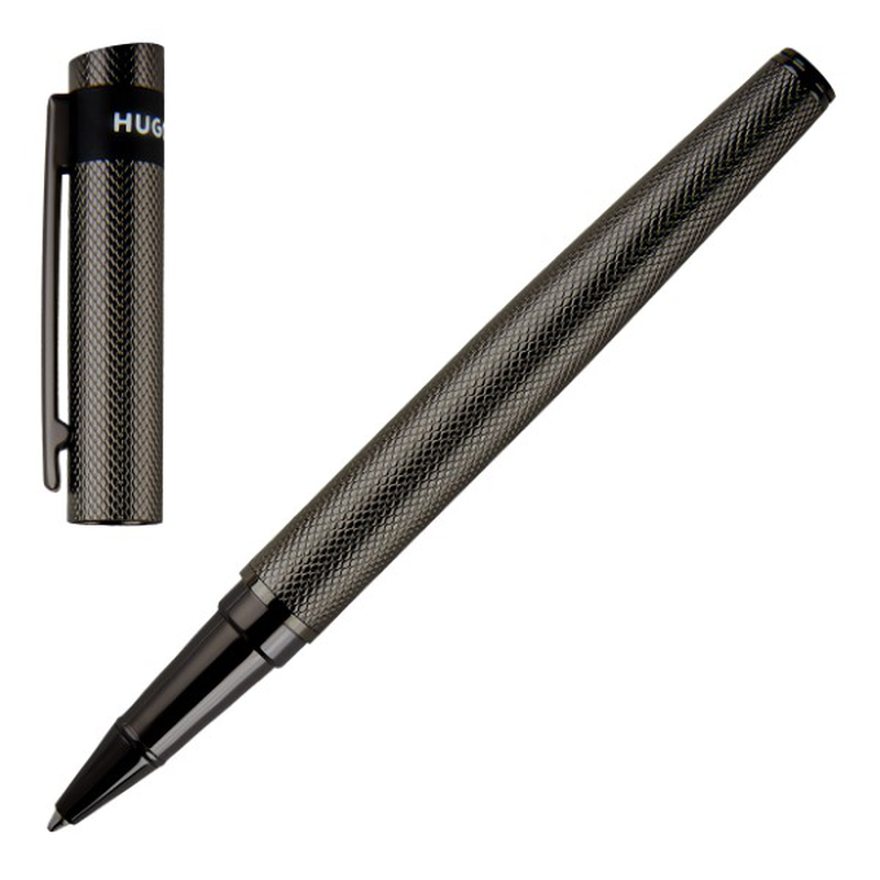 Hugo Boss rollerball pen loop diamond gun, , medium-null