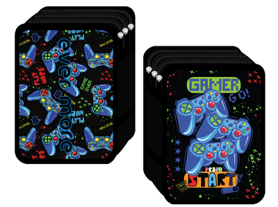 Em23 new level triple decker, Black Blue, medium
