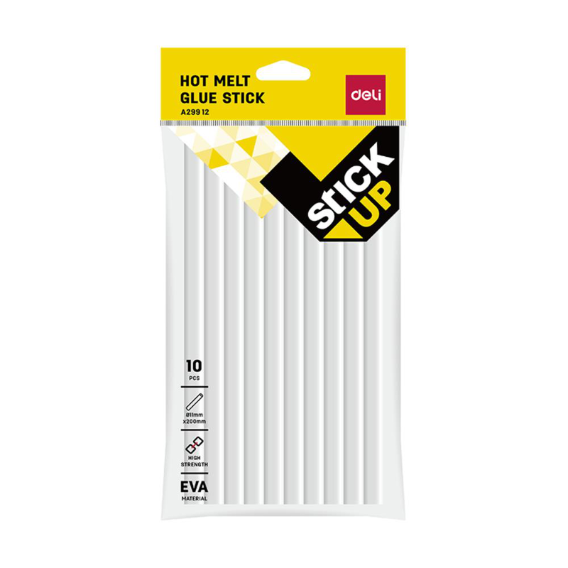Deli hot melt glue stick &phi;11mm, 200mm set 10pcs, , medium-null