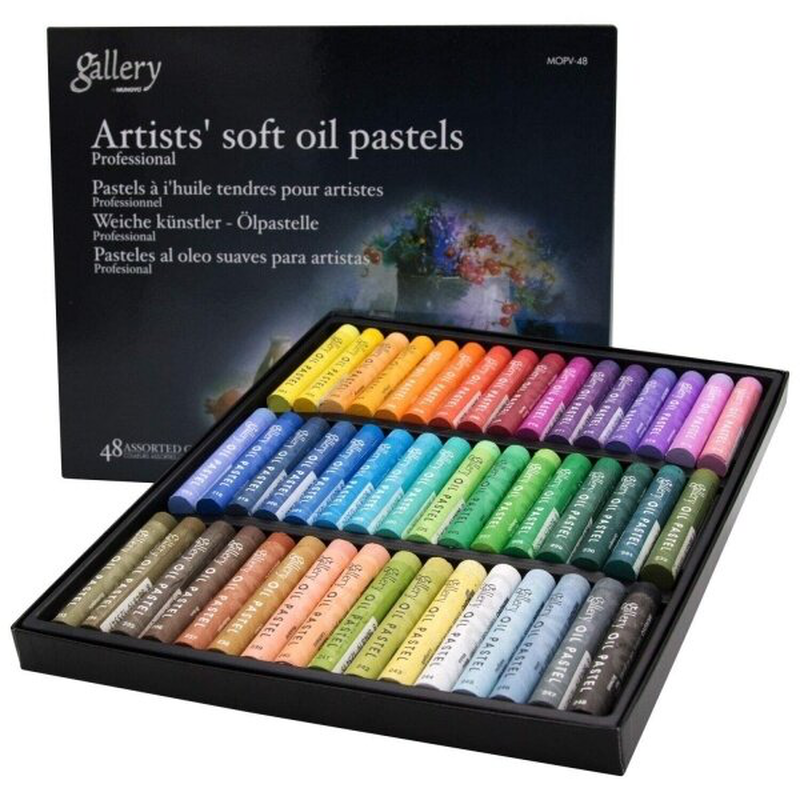 Gallery artists soft oil pastels 48pcs, , medium-null