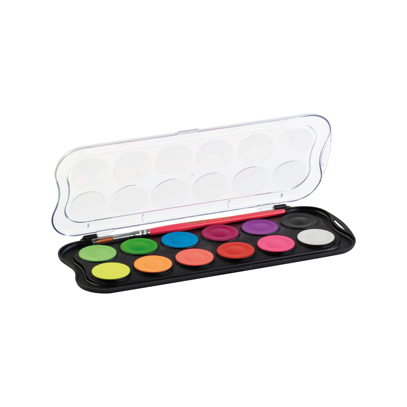 Product image: Giotto fluo watercolors 12 colors, , medium-null