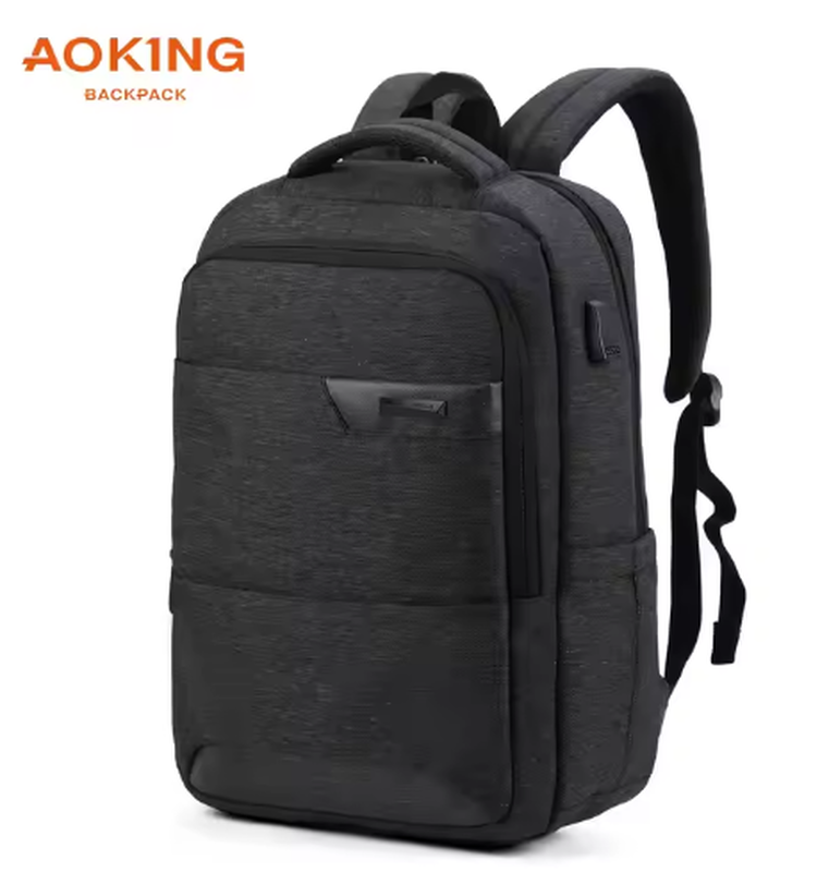 Laptop backpack 17" with USB black aoking, , medium-null