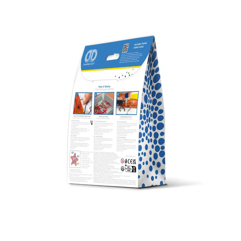 Product image: Diamond dotz happy star fish - framed kit 9.5*9.5 cm, , medium-null