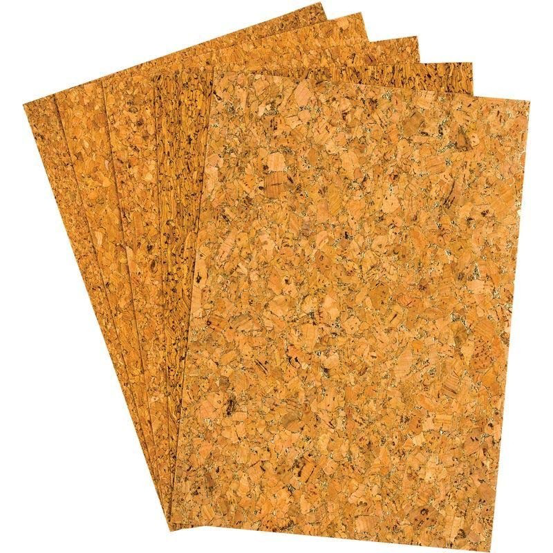 Cork sheet self-adhesive a5 2mm 5pcs, , medium-null