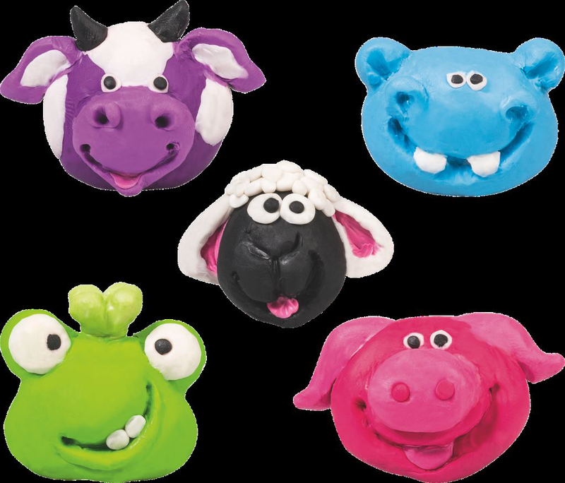 Knorr prandell craft set knead & erase funny animals, , medium-null