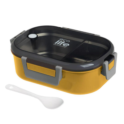 Ecolife lunch box 900ml - yellow, Yellow, medium
