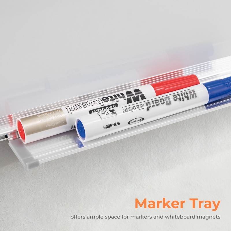 Lumivida whiteboard magnetic dry-erase wall-mounted large wb02-1, , medium-null