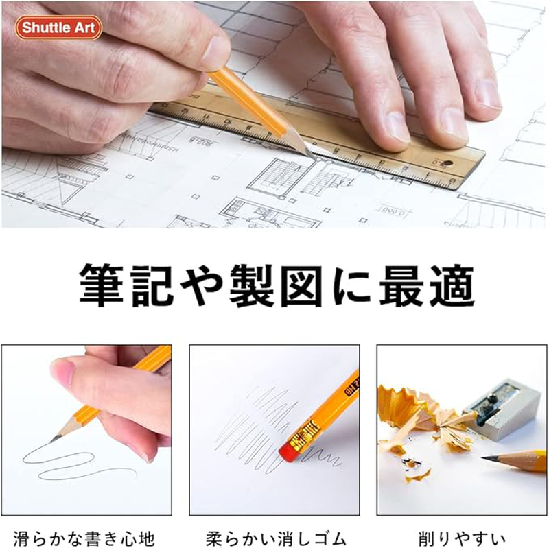 Μολυβι shuttle art hb pencil eraser standard classic for students σχολικα μολυβια, , medium image number null