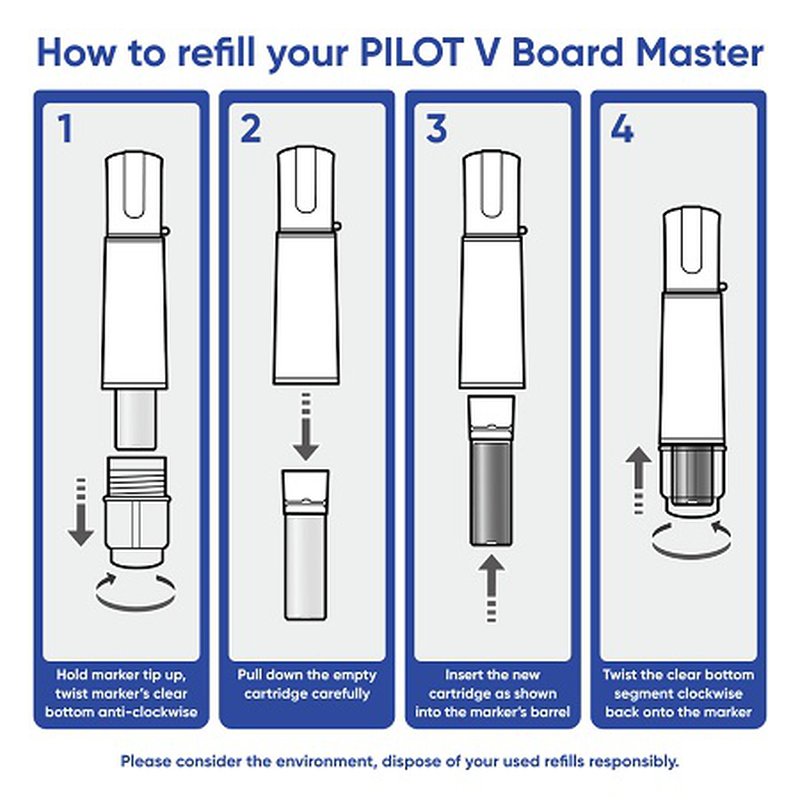 Pilot board master whiteboard marker red, , medium-null