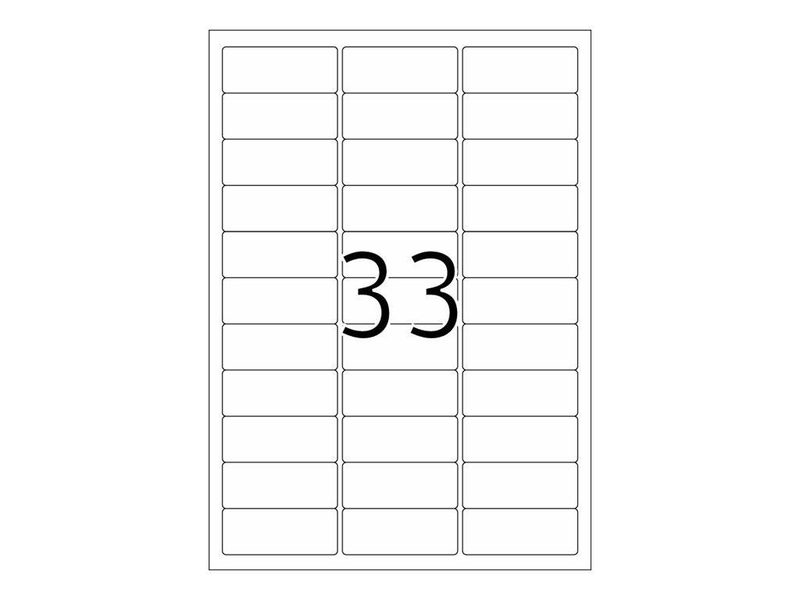 Herma inkjet labels a4, 63,5 x 25,4 mm, white, permanent adhesion / 825 labels / 25 sheets, , medium-null