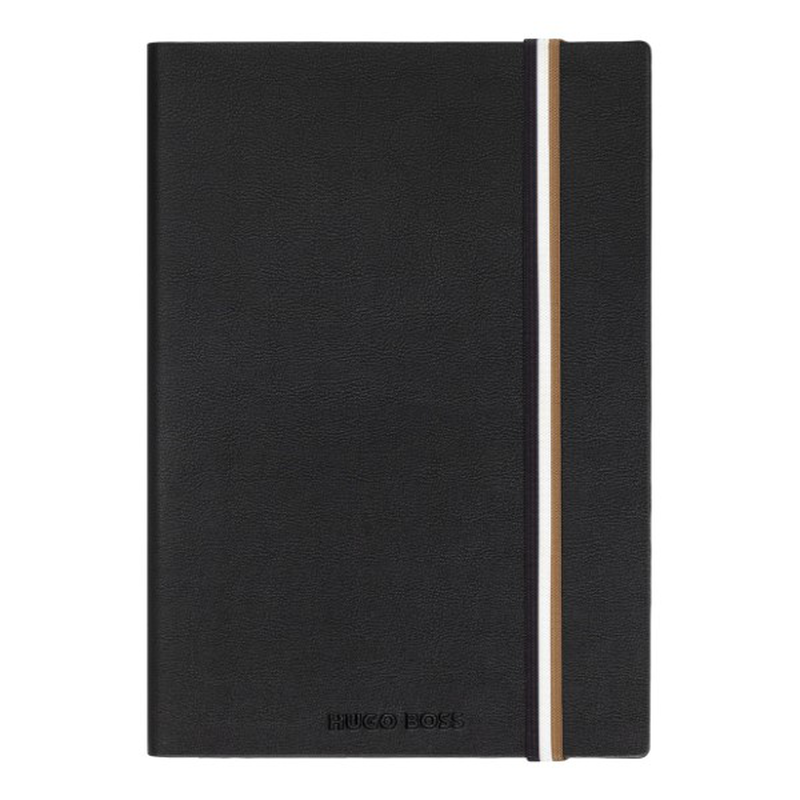 Hugo Boss notebook a5 iconic black lined, , medium-null