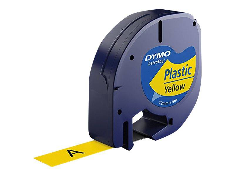 Dymo letratag starter pack / white, silver, yellow / roll (1.2 cm x 4 m) 3 roll(s) label tape kit / for letratag qx50, xr, , medium-null