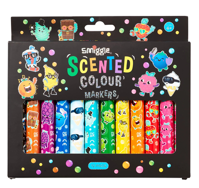 Smiggle scented colour markers pack x12, , medium