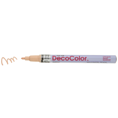 Decocolor paint marker fine - 200/77 pastel peach, , medium