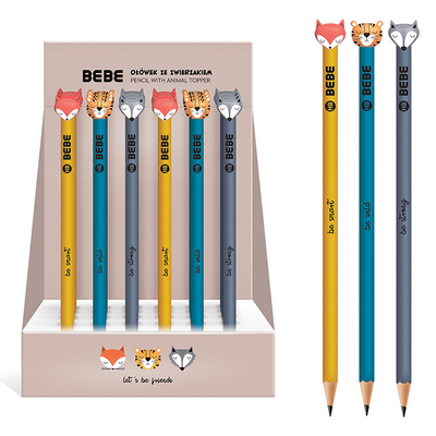 Ibb pencil with topper bb friends