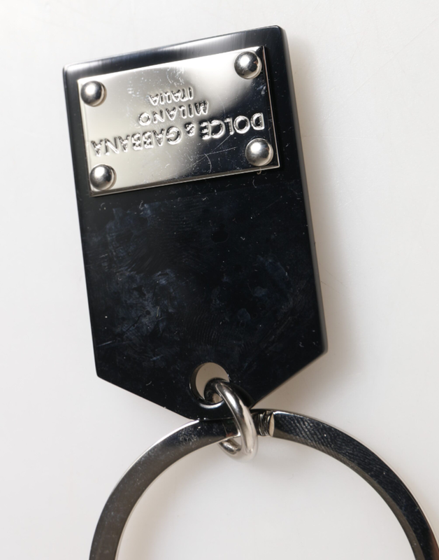 Black sint glass plaque dg logo metal platekeychain keyring-null