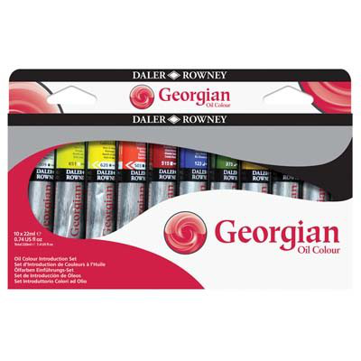 Daler rowney georgian oil paint introduction set 10*22ml, , medium