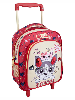 Must junior trolley 27x10x31cm 2cases make cute friends, , medium