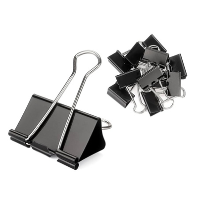Square office binder clips 51mm 12pcs, , medium